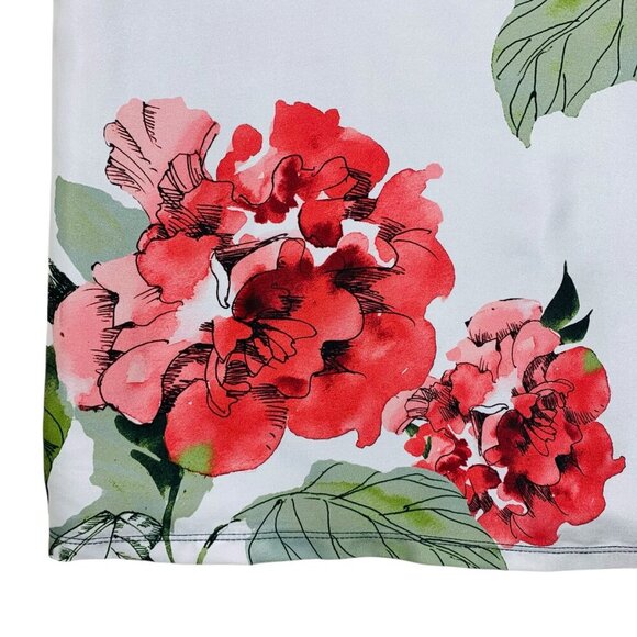 sleeveless t-shirt women with bold floral print size small SUZY SHIER - Picture 11 of 13